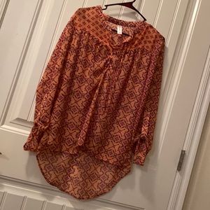 No Boundaries Juniors sheer blouse